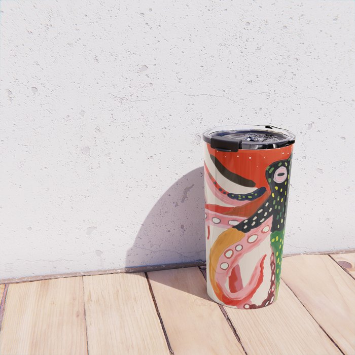 Colorful Octopus II Travel Mug Gallery Image 4