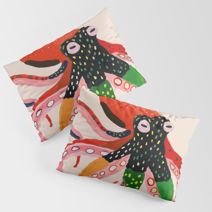 Colorful Octopus II Pillow Sham Gallery Image 3