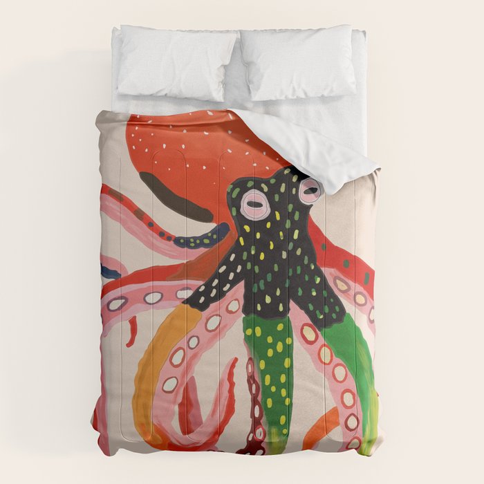 Colorful Octopus II Comforter Gallery Image 1