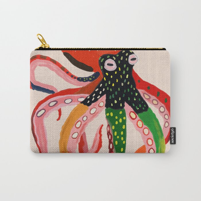 Colorful Octopus II Carry All Pouch Gallery Image 1