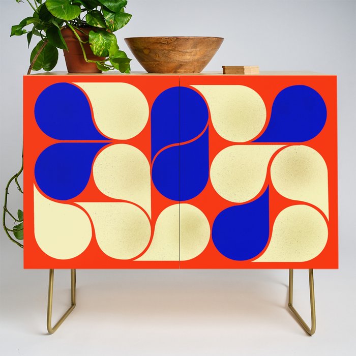 Mid-century geometric shapes-no10 Credenza Gallery Image 1
