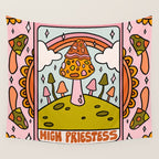 2. High Priestess Mushroom Wall Tapestry Gallery Image 4