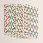 Cozy Village House Pattern Wrapping Paper Gallery Image 3