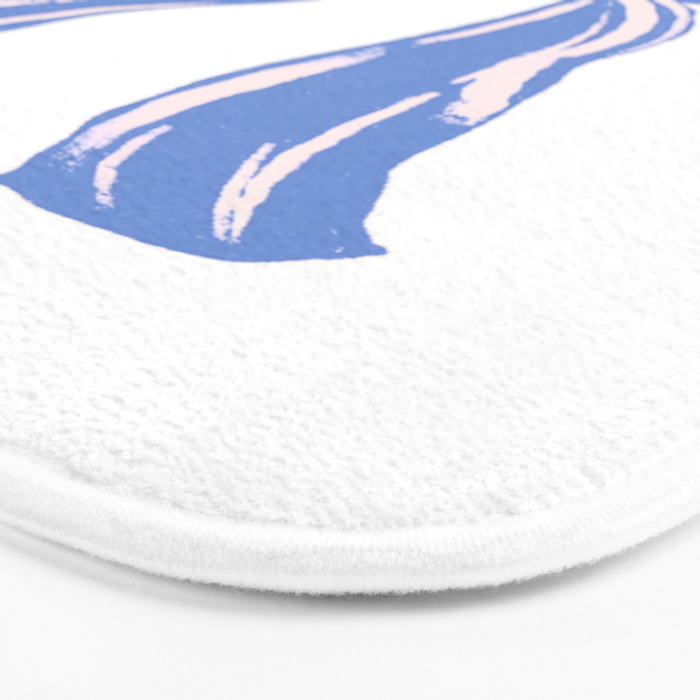 Light blue femenine bow Bath Mat Gallery Image 3