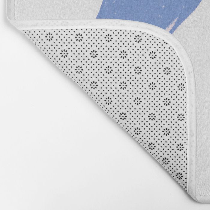 Light blue femenine bow Bath Mat Gallery Image 2