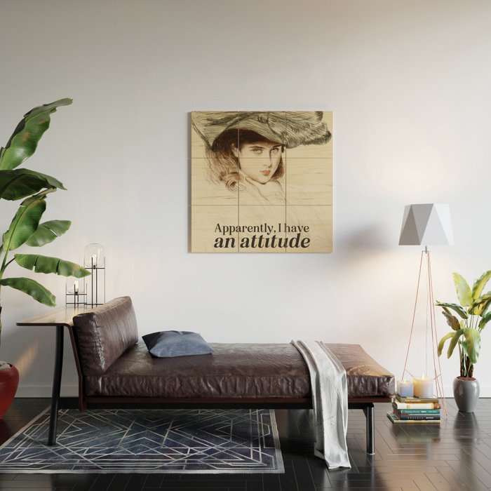 Apparently, I Have an Attitude Wood Wall Art Gallery Image 2