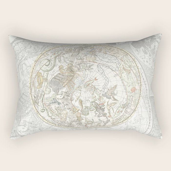 Star map of the Southern Starry Sky Rectangular Pillow Gallery Image 2