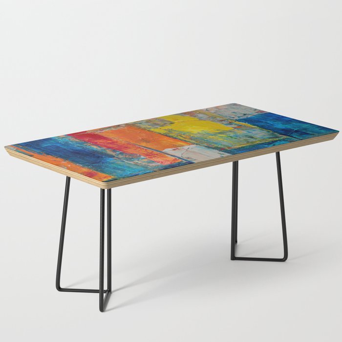 Colorful Geometric Abstract Art Coffee Table Gallery Image 1