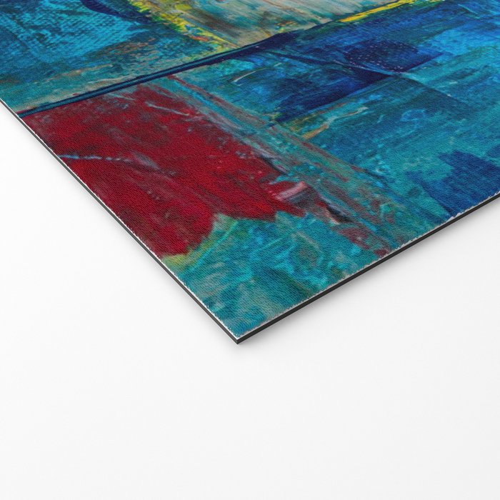 Colorful Geometric Abstract Art Welcome Mat Gallery Image 2