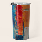 Colorful Geometric Abstract Art Travel Mug Gallery Image 3