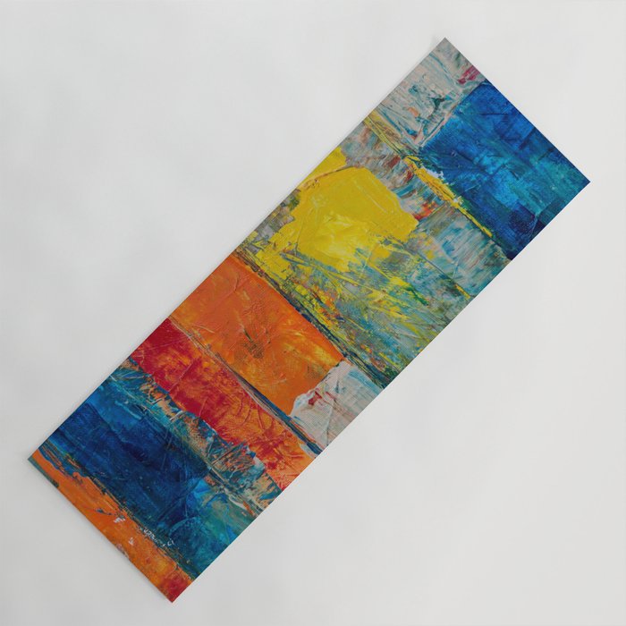 Colorful Geometric Abstract Art Yoga Mat Gallery Image 1