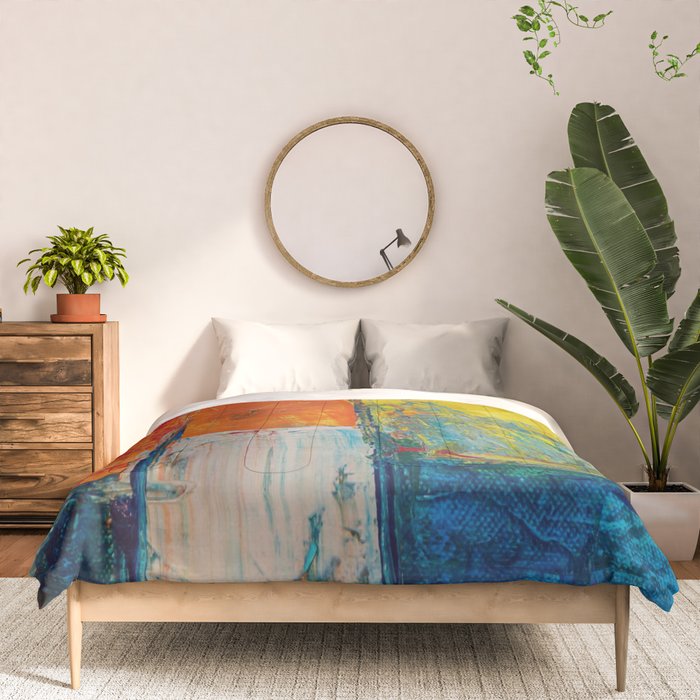 Colorful Geometric Abstract Art Comforter Gallery Image 3