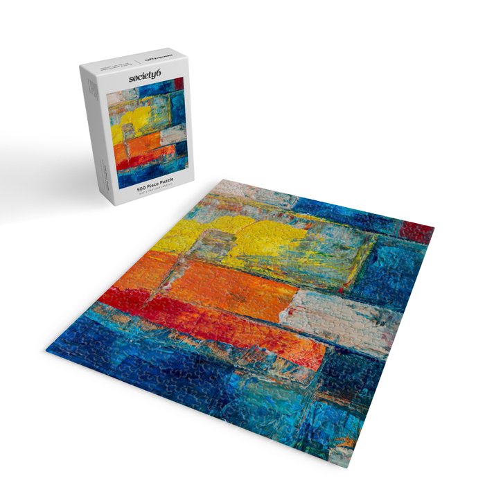 Colorful Geometric Abstract Art Jigsaw Puzzle Gallery Image 2