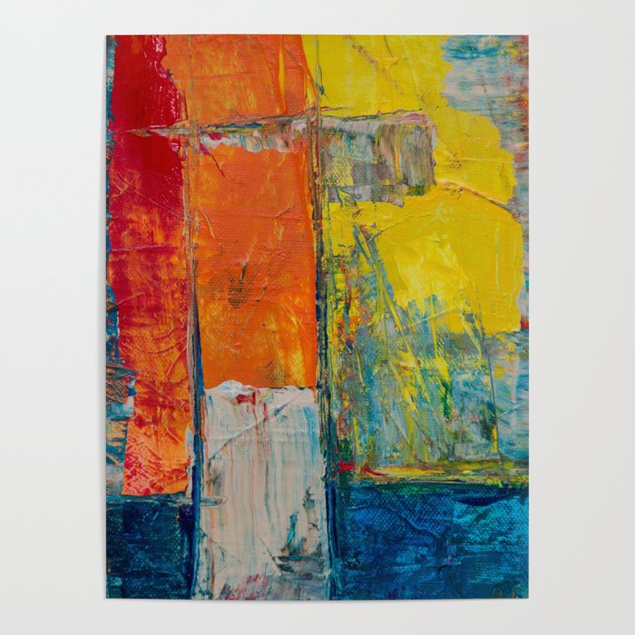 Colorful Geometric Abstract Art Poster Gallery Image 1