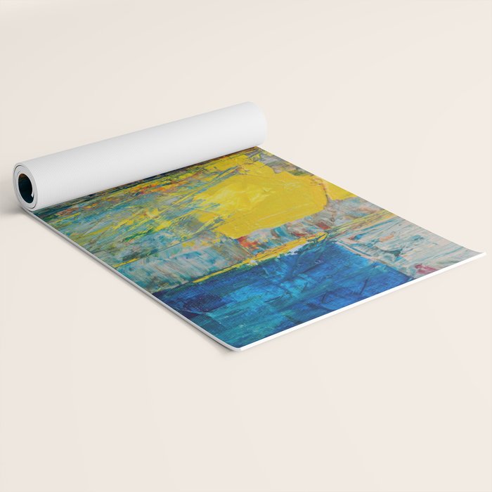Colorful Geometric Abstract Art Yoga Mat Gallery Image 2