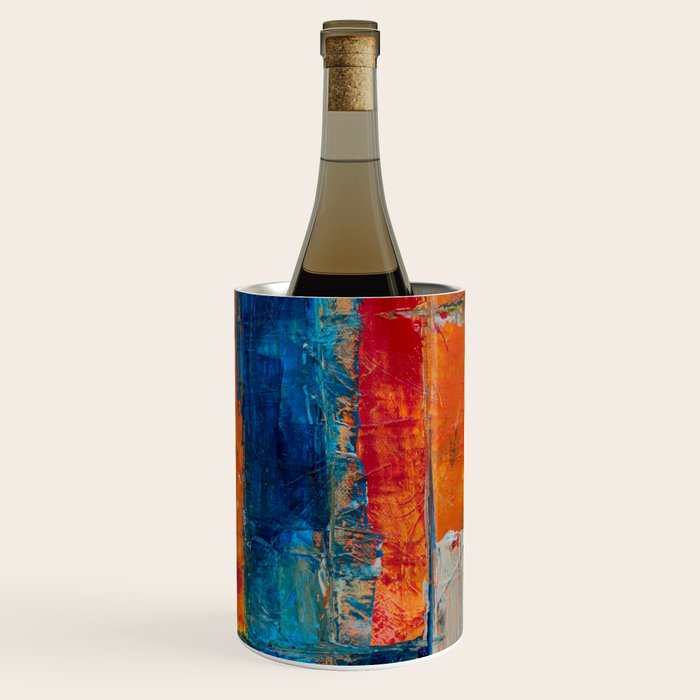 Colorful Geometric Abstract Art Wine Chiller Gallery Image 2