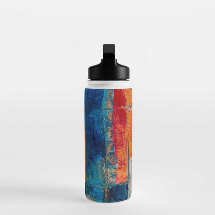 Colorful Geometric Abstract Art Water Bottle Gallery Image 3