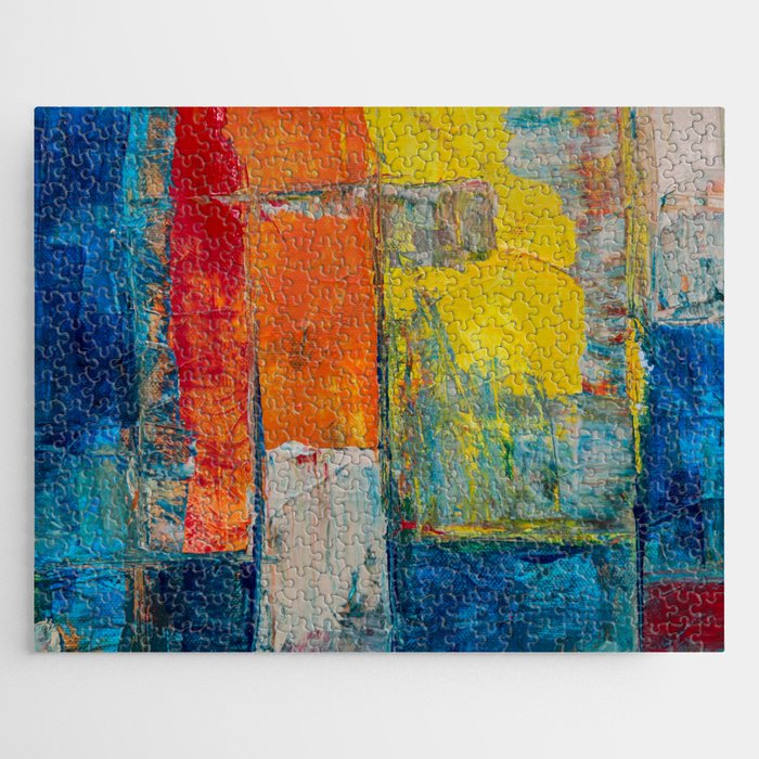 Colorful Geometric Abstract Art Jigsaw Puzzle Gallery Image 1