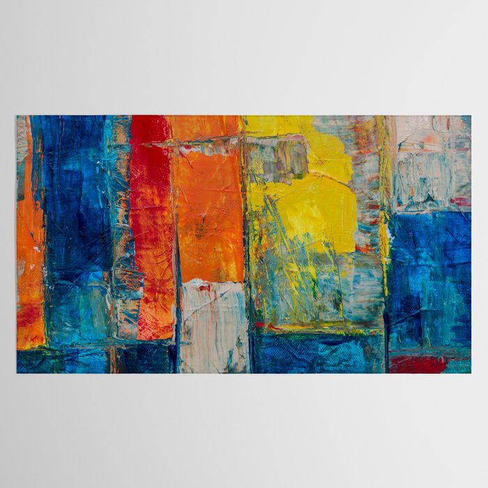 Colorful Geometric Abstract Art Tablecloth Gallery Image 2