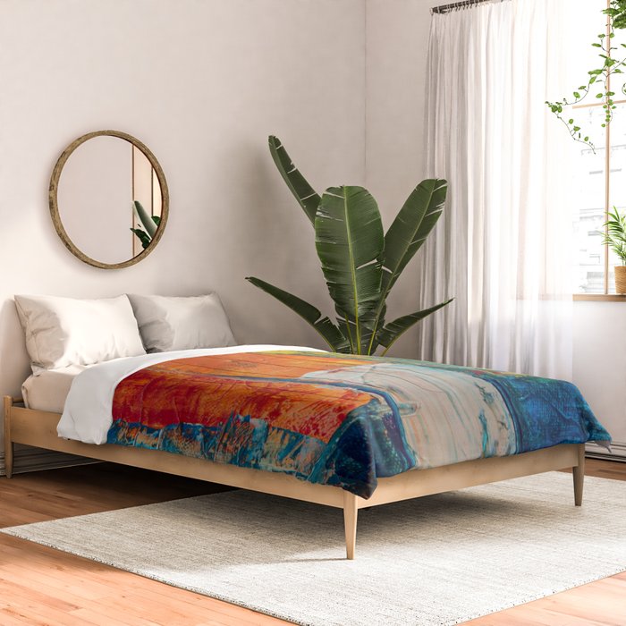 Colorful Geometric Abstract Art Comforter Gallery Image 2