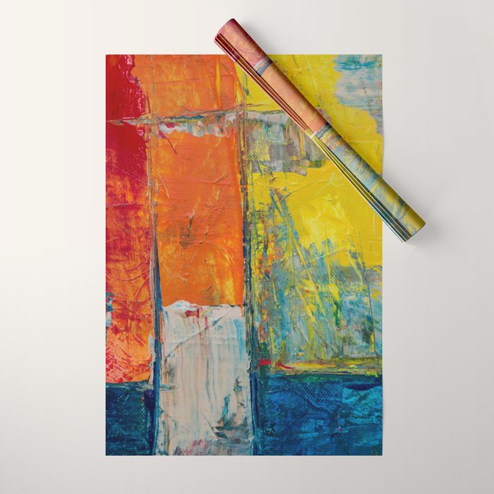 Colorful Geometric Abstract Art Wrapping Paper Gallery Image 1