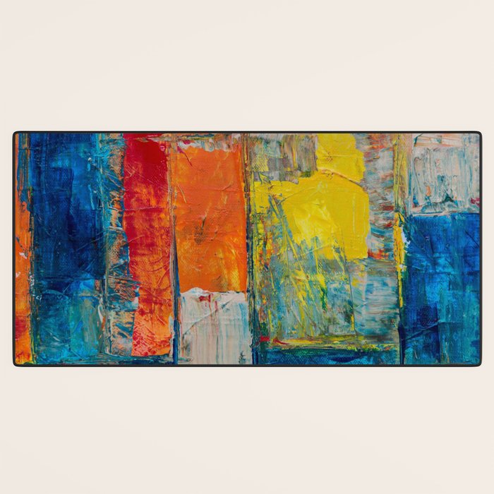 Colorful Geometric Abstract Art Desk Mat Gallery Image 3