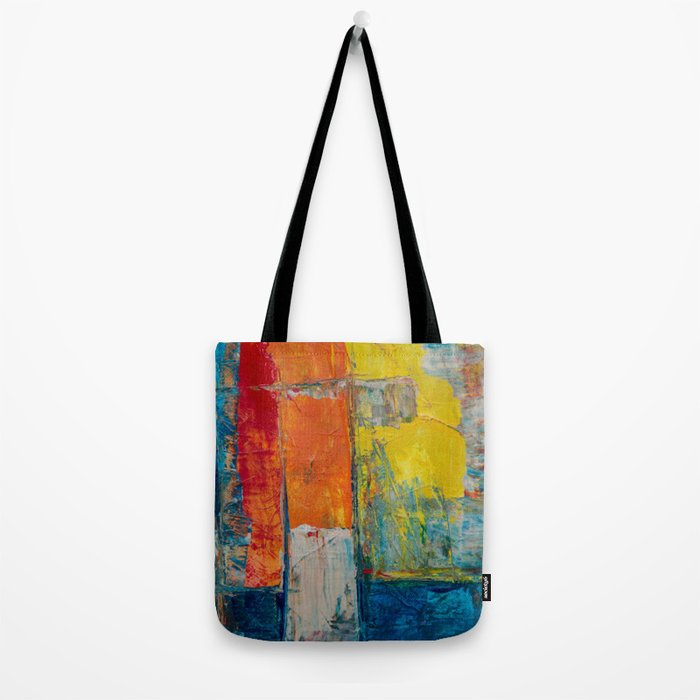 Colorful Geometric Abstract Art Tote Bag Gallery Image 2