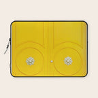 Palm Springs Yellow Door - Midcentury Modern Laptop Sleeve Gallery Image 1
