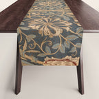 Honeysuckle (1876) by William Morris, Abstract II Antique Vintage Victorian Jugendstil Art Nouveau Table Runner Gallery Image 1