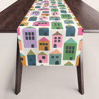 Happy Houses - Multi-colored Table Runner Gallery Image 1