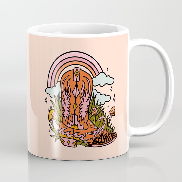 Scorpio Cowboy Boots Coffee Mug Gallery Image 1