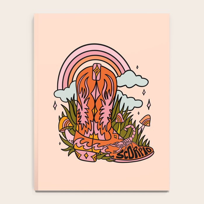 Scorpio Cowboy Boots Notebook Gallery Image 4