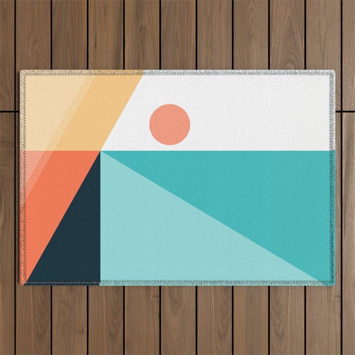 Geometric 1709 Outdoor Rug Gallery Image 1