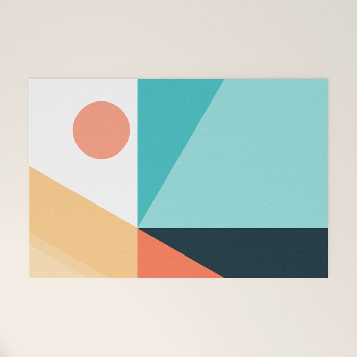 Geometric 1709 Welcome Mat Gallery Image 1