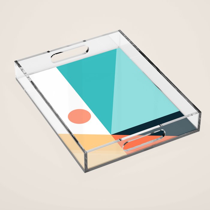 Geometric 1709 Acrylic Tray Gallery Image 1