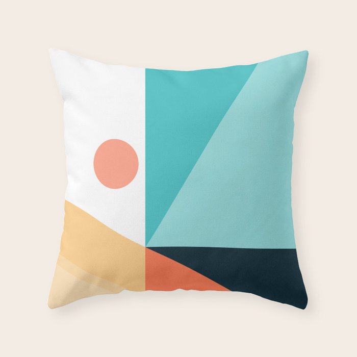 Geometric 1709 Throw Pillow Gallery Image 1