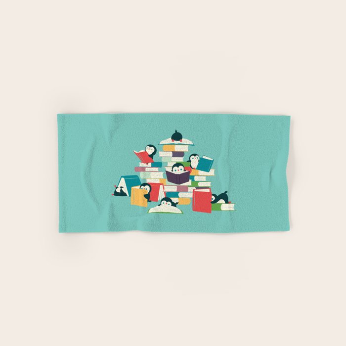 Reading Penguins Bath Towel Gallery Image 1