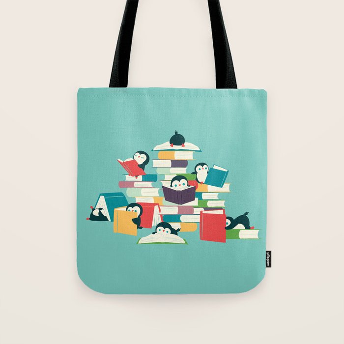 Reading Penguins Tote Bag Gallery Image 1
