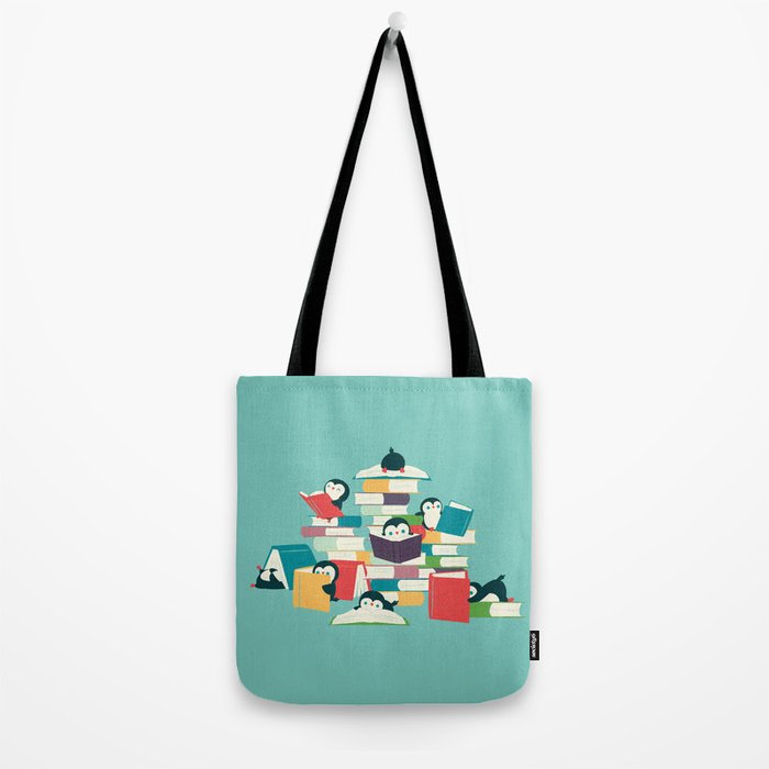 Reading Penguins Tote Bag Gallery Image 2