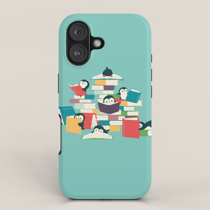 Reading Penguins iPhone Case Gallery Image 1
