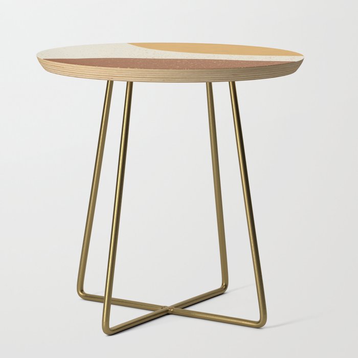 Minimalist Painting - Gold Brown Side Table Gallery Image 1