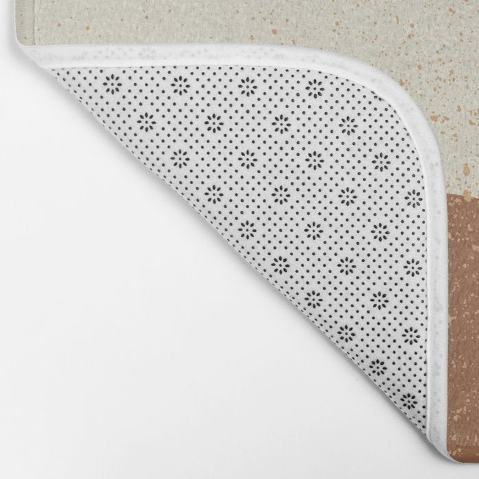 Minimalist Painting - Gold Brown Bath Mat Gallery Image 2