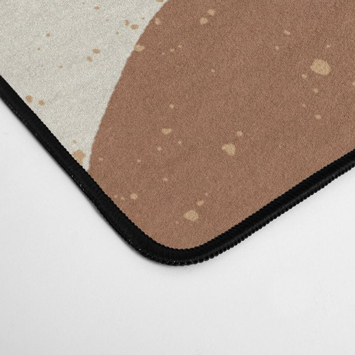 Minimalist Painting - Gold Brown Desk Mat Gallery Image 4