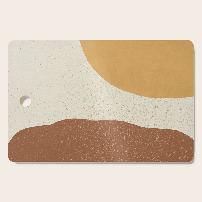 Minimalist Painting - Gold Brown Cutting Board Gallery Image 1