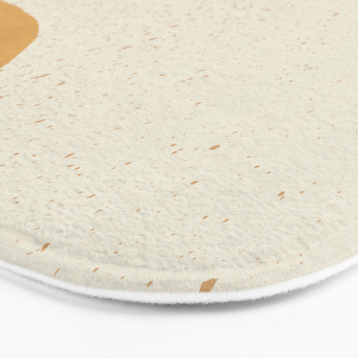 Minimalist Painting - Gold Brown Bath Mat Gallery Image 3