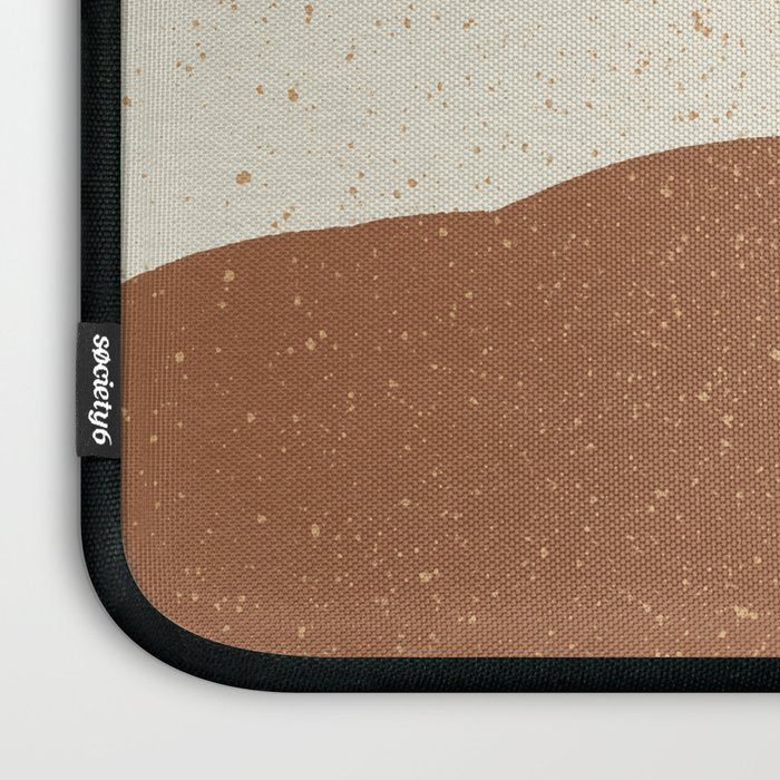 Minimalist Painting - Gold Brown Laptop Sleeve Gallery Image 3