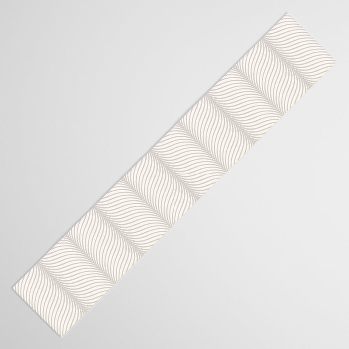 Elysian XVII Grey White Table Runner Gallery Image 3