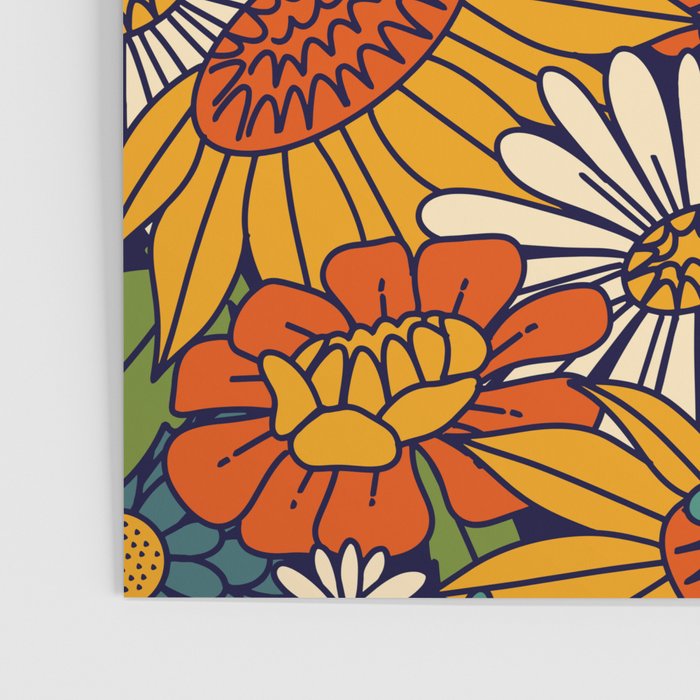 70s Retro Floral - Bold Poster Gallery Image 3