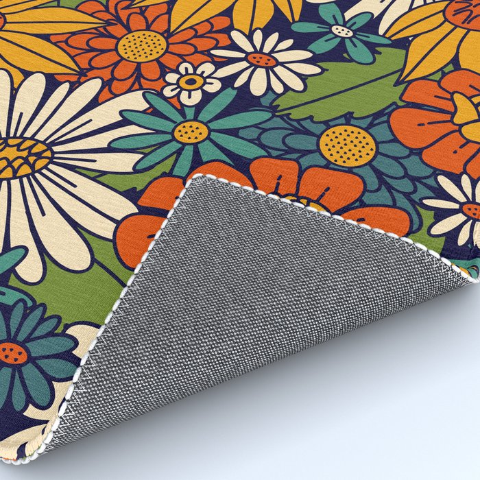 70s Retro Floral - Bold Rug Gallery Image 4