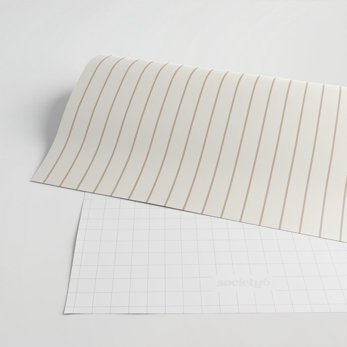 Minimal Arch XI Natural Neutral Modern Geometric Lines Wrapping Paper Gallery Image 2